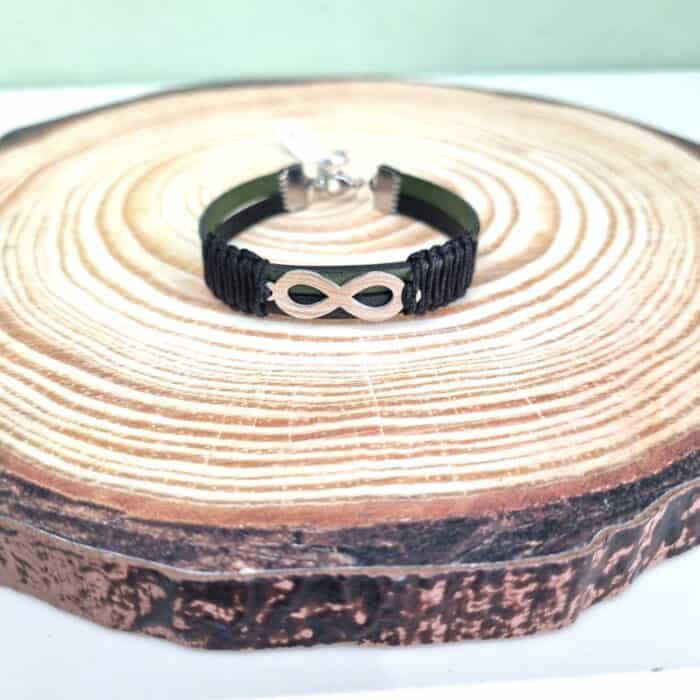 Βραχιόλι με ατσάλινο άπειρο - Image 2