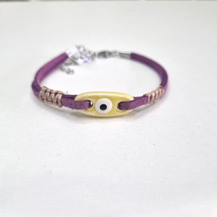 Β133 Βραχιόλι με κίτρινο μάτι - Image 1