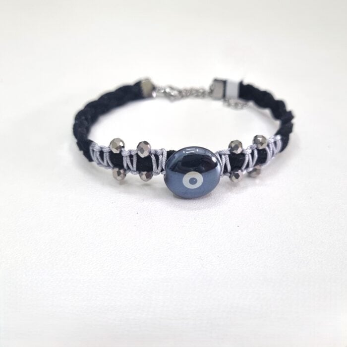 Βραχιόλι με στρόγγυλο μαύρο μάτι - Image 1