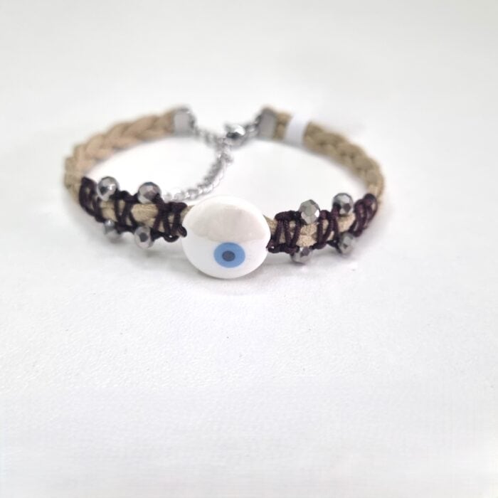 Βραχιόλι με στρόγγυλο άσπρο μάτι - Image 4