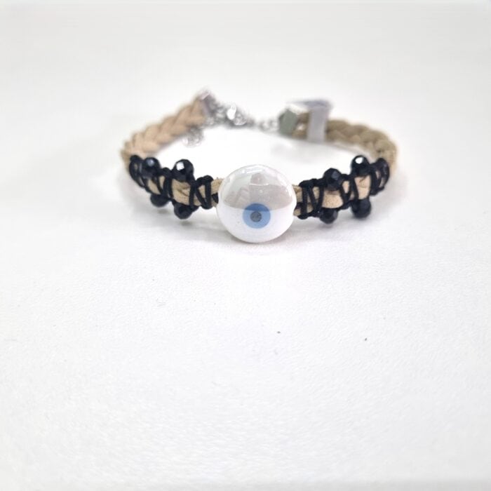 Βραχιόλι με στρόγγυλο άσπρο μάτι - Image 2