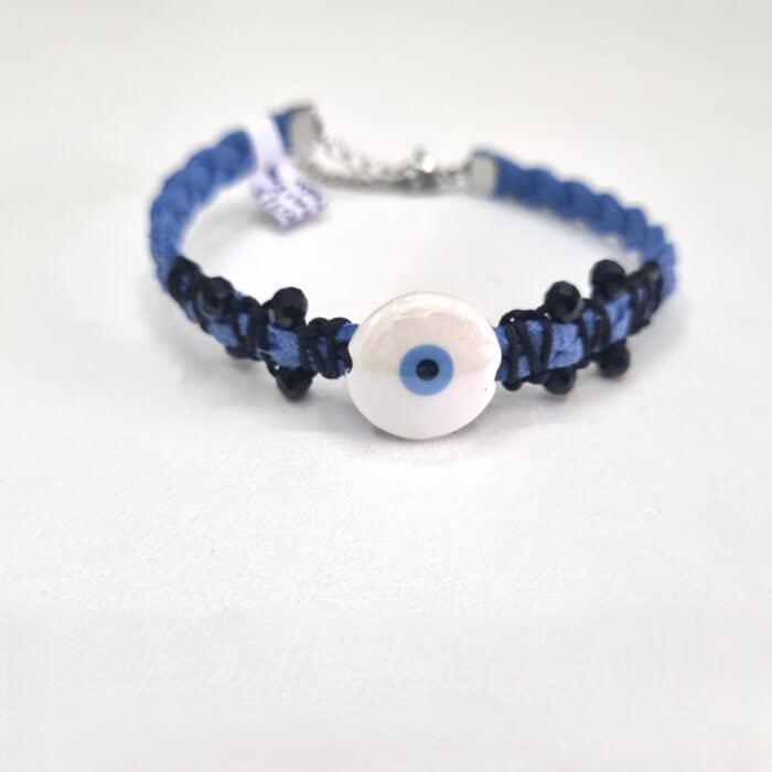 Β165 Βραχιόλι με στρόγγυλο άσπρο μάτι - Image 1