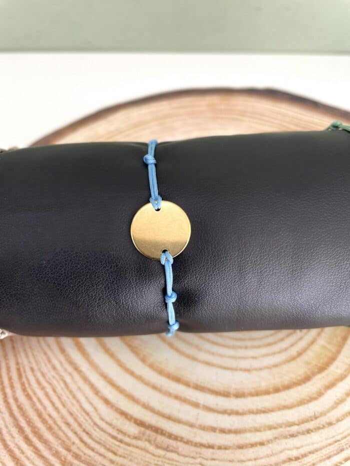 Βραχιόλι με χρυσό ατσάλινο φλουρί - Image 2