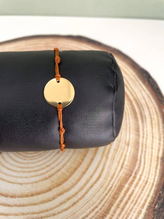 Βραχιόλι με χρυσό ατσάλινο φλουρί - Image 5