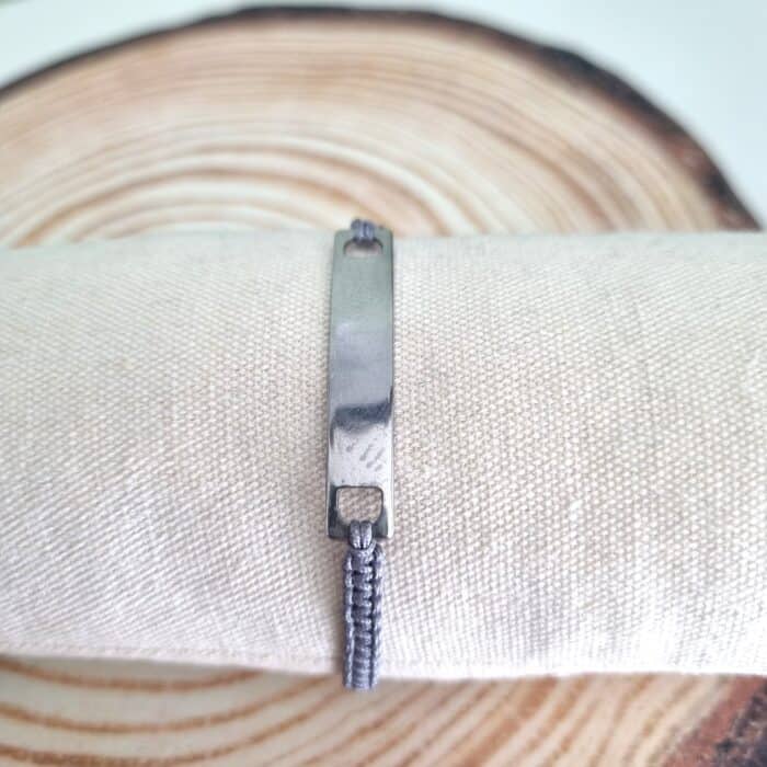 Βραχιόλι με ταυτότητα από ατσάλι - Image 2