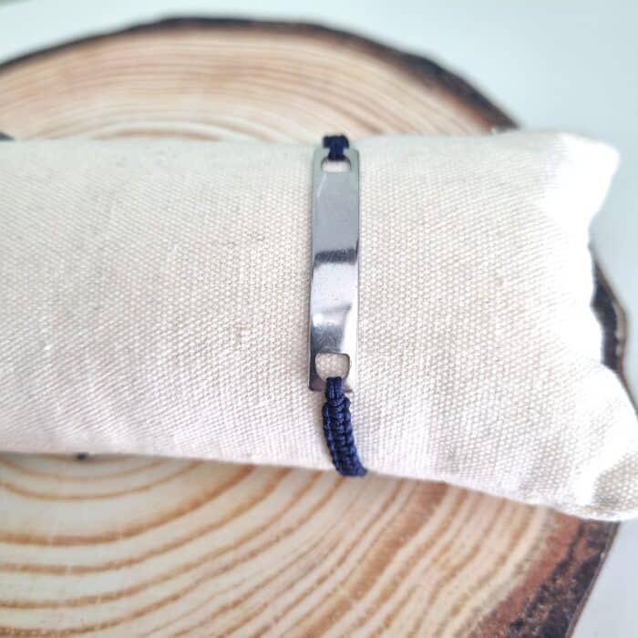 Βραχιόλι με ταυτότητα από ατσάλι - Image 3