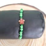 Βραχιόλι με ατσάλινο λουλούδι - Image 4