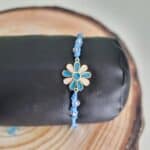 Βραχιόλι με ατσάλινο λουλούδι - Image 3