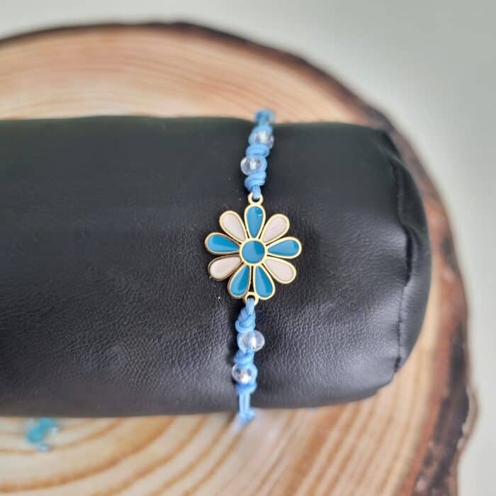 Βραχιόλι με ατσάλινο λουλούδι - Image 3