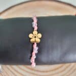 Βραχιόλι με ατσάλινο λουλούδι - Image 4