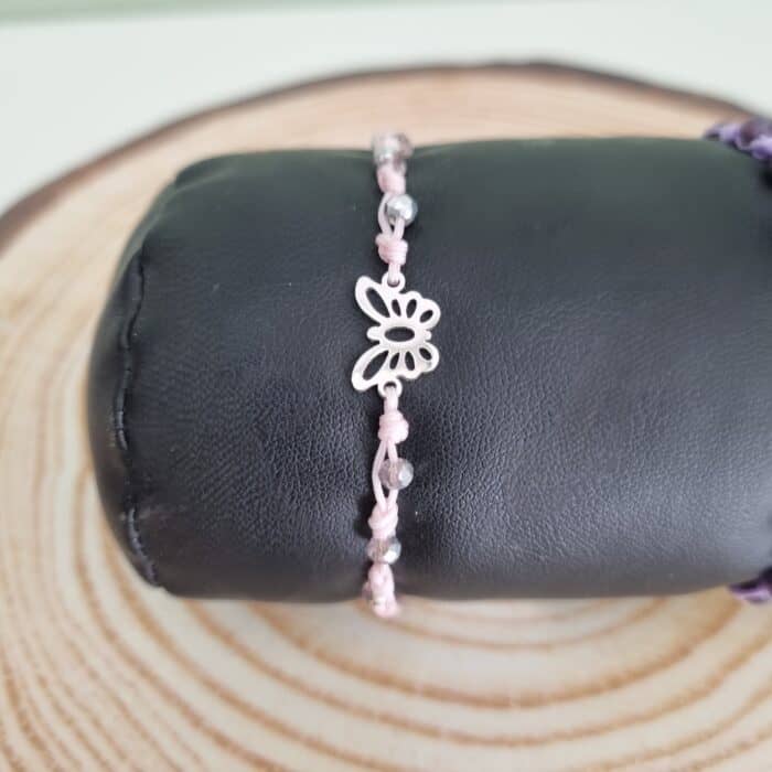 Βραχιόλι με ατσάλινη πεταλούδα - Image 4