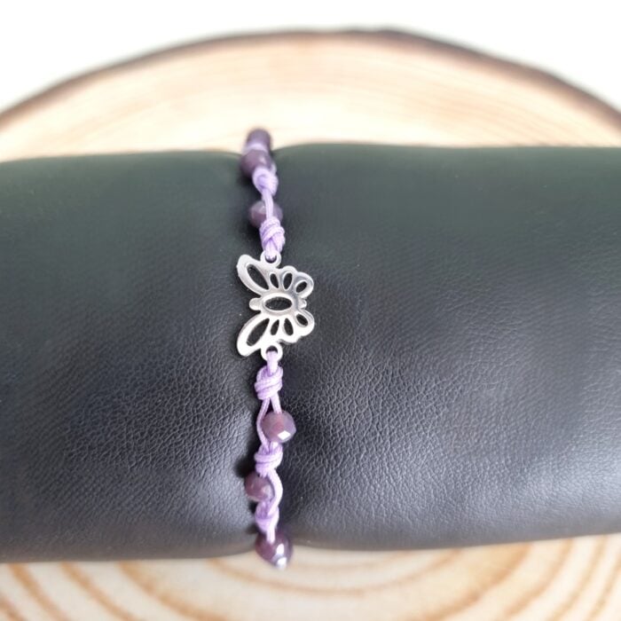 Βραχιόλι με ατσάλινη πεταλούδα - Image 3