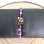 Βραχιόλι με ατσάλινη πεταλούδα