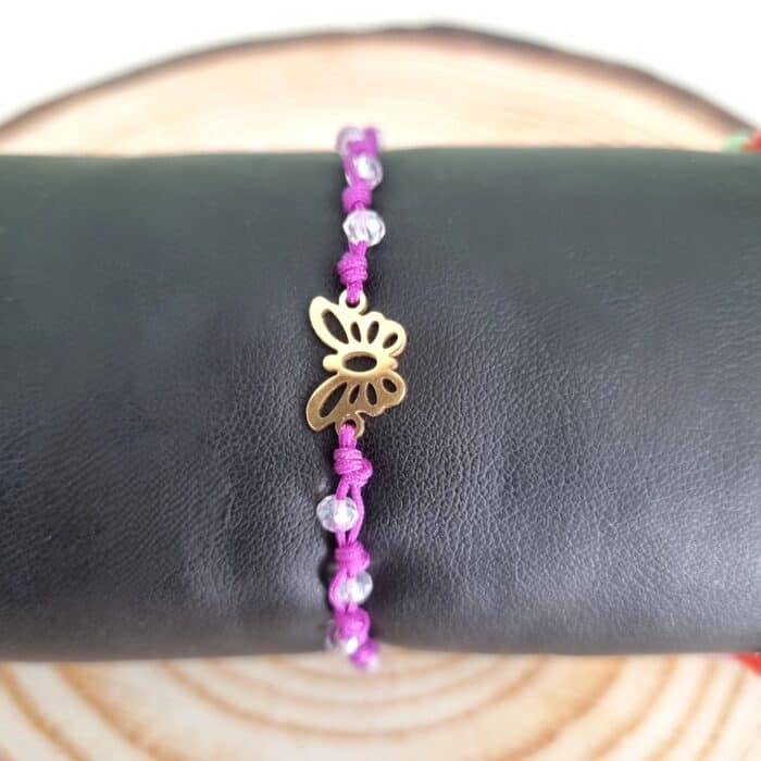 Β86 Βραχιόλι με ατσάλινη πεταλούδα - Image 1