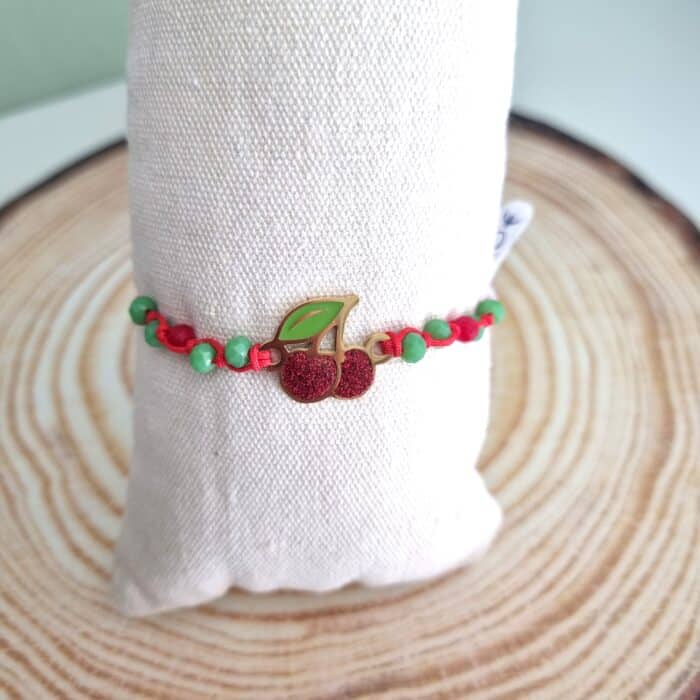 Β94 Βραχιόλι κερασάκια από ατσάλι - Image 1