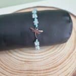 Βραχιόλι με ατσάλινη λιβελούλα